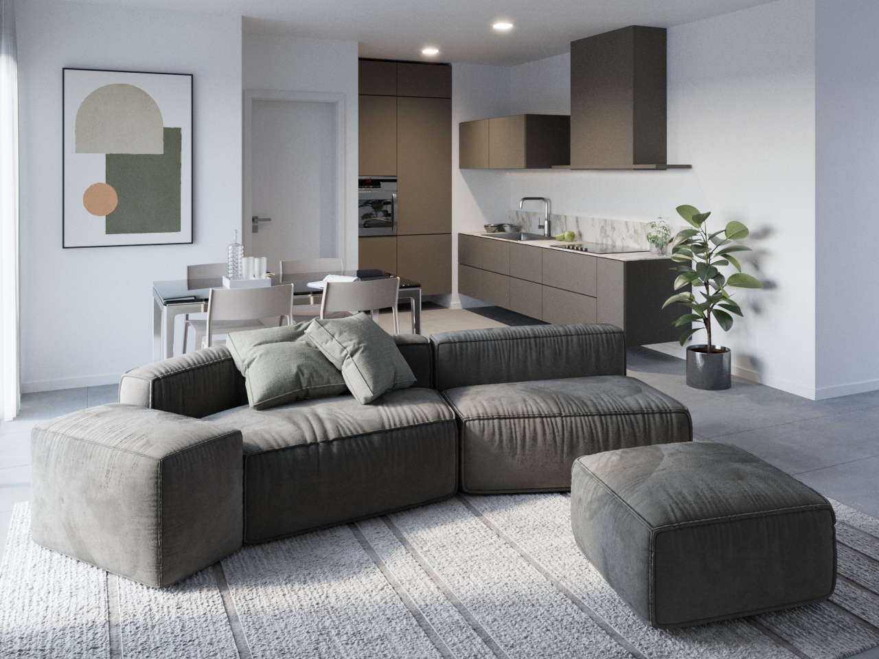 Moderno appartamento in vendita a Genestrerio in una residenza di nuova costruzione