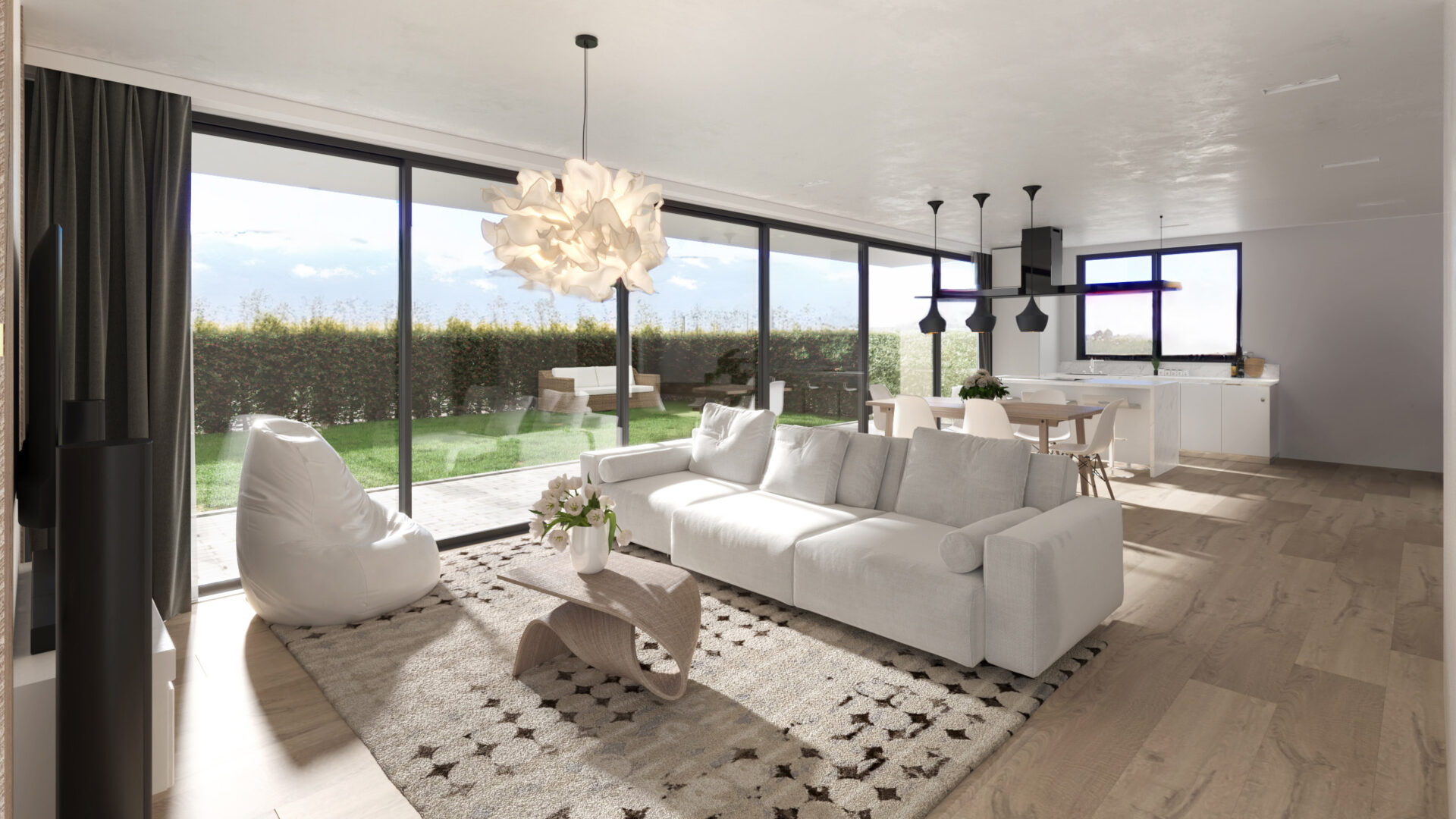 Exklusive und prestigeträchtige Wohnung mit Garten in Gentilino in einer neuen Luxusresidenz zu verkaufen